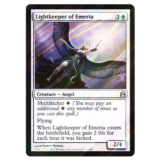 Lightkeeper of Emeria 18 card from the Magic The Gathering set Commander 2011