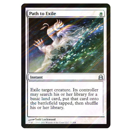 Path to Exile 25 card from the Magic The Gathering set Commander 2011