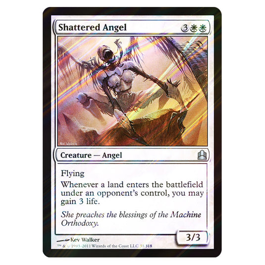 Shattered Angel 31 card from the Magic The Gathering set Commander 2011