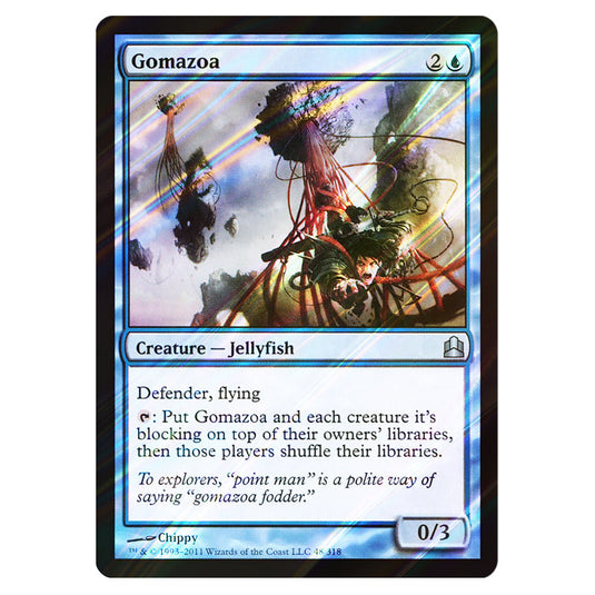 Gomazoa 48 card from the Magic The Gathering set Commander 2011