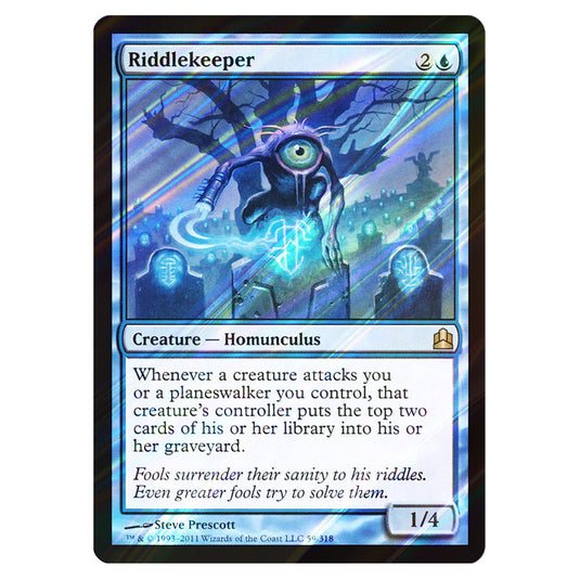 Riddlekeeper 59 card from the Magic The Gathering set Commander 2011