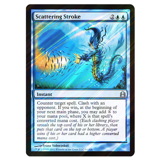 Scattering Stroke 60 card from the Magic The Gathering set Commander 2011