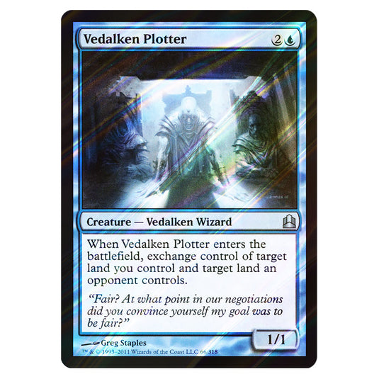 Vedalken Plotter 66 card from the Magic The Gathering set Commander 2011