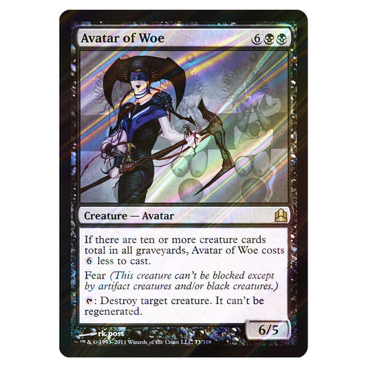 Avatar of Woe 73 card from the Magic The Gathering set Commander 2011