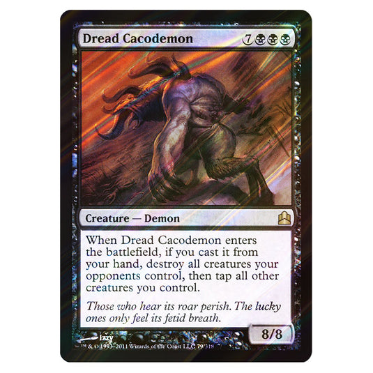 Dread Cacodemon 79 card from the Magic The Gathering set Commander 2011