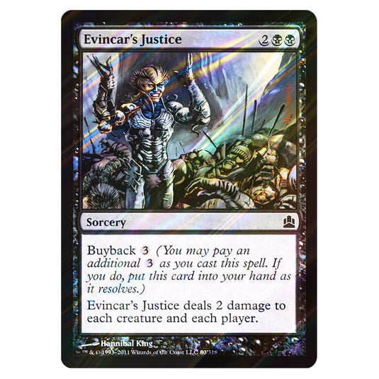 Evincar's Justice 80 card from the Magic The Gathering set Commander 2011