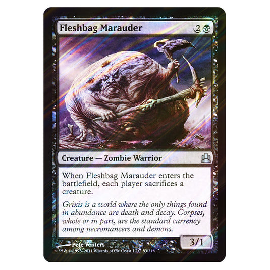 Fleshbag Marauder 83 card from the Magic The Gathering set Commander 2011