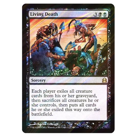 Living Death 88 card from the Magic The Gathering set Commander 2011