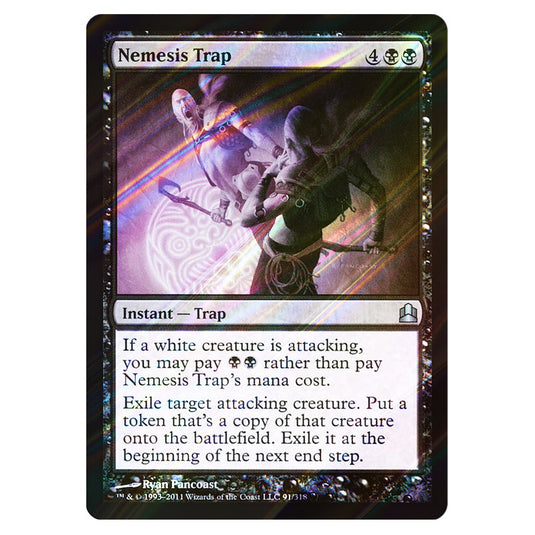 Nemesis Trap 91 card from the Magic The Gathering set Commander 2011