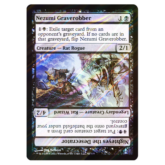 Nezumi Graverobber // Nighteyes the Desecrator 92 card from the Magic The Gathering set Commander 2011