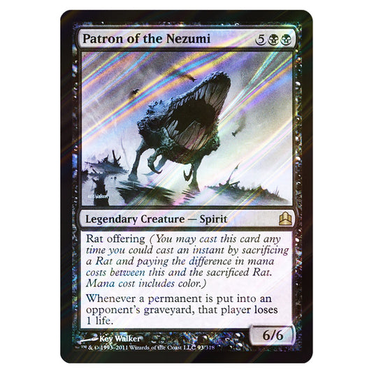 Patron of the Nezumi 93 card from the Magic The Gathering set Commander 2011