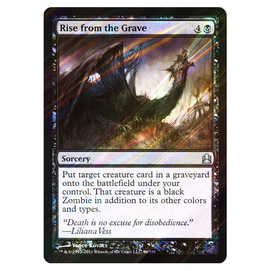 Rise from the Grave 96 card from the Magic The Gathering set Commander 2011