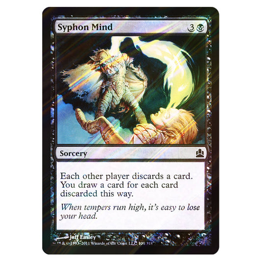 Syphon Mind 104 card from the Magic The Gathering set Commander 2011