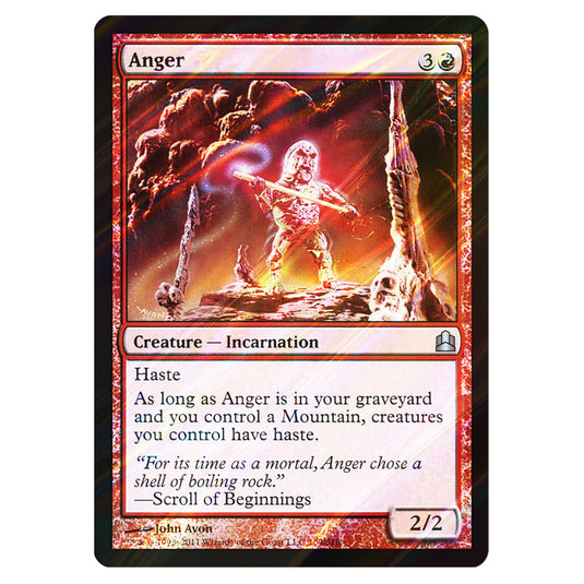 Anger 109 card from the Magic The Gathering set Commander 2011