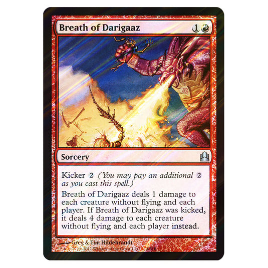 Breath of Darigaaz 112 card from the Magic The Gathering set Commander 2011