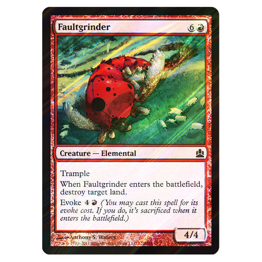 Faultgrinder 122 card from the Magic The Gathering set Commander 2011
