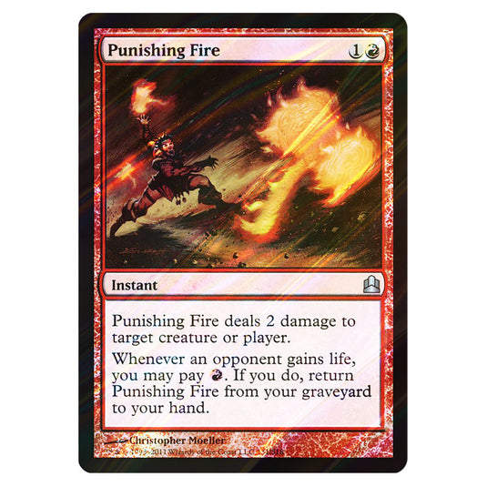 Punishing Fire 131 card from the Magic The Gathering set Commander 2011