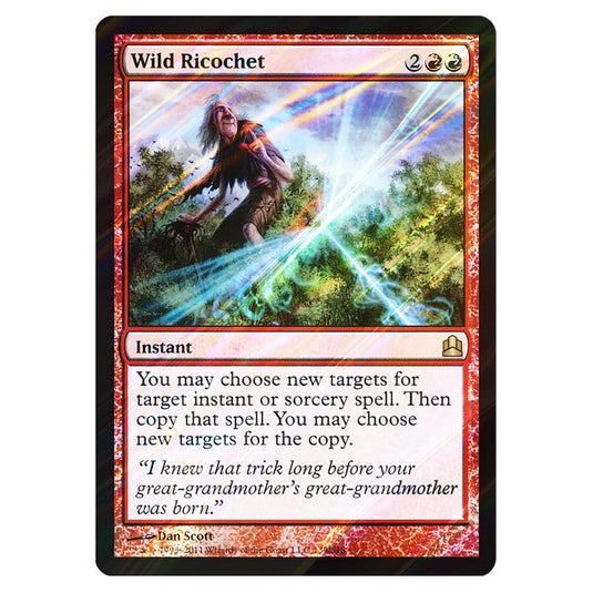 Wild Ricochet 139 card from the Magic The Gathering set Commander 2011