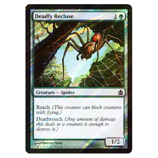 Deadly Recluse 149 card from the Magic The Gathering set Commander 2011
