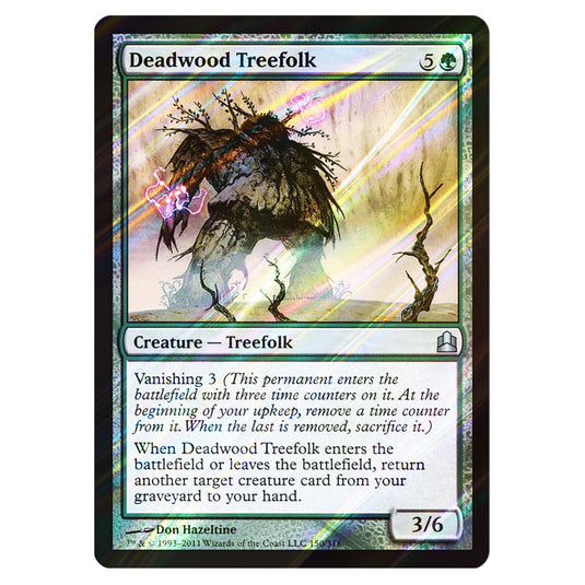 Deadwood Treefolk 150 card from the Magic The Gathering set Commander 2011
