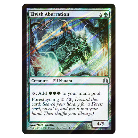 Elvish Aberration 151 card from the Magic The Gathering set Commander 2011