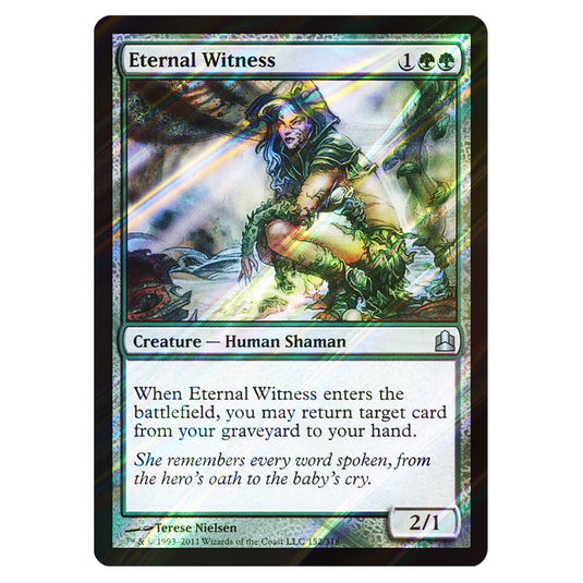 Eternal Witness 152 card from the Magic The Gathering set Commander 2011