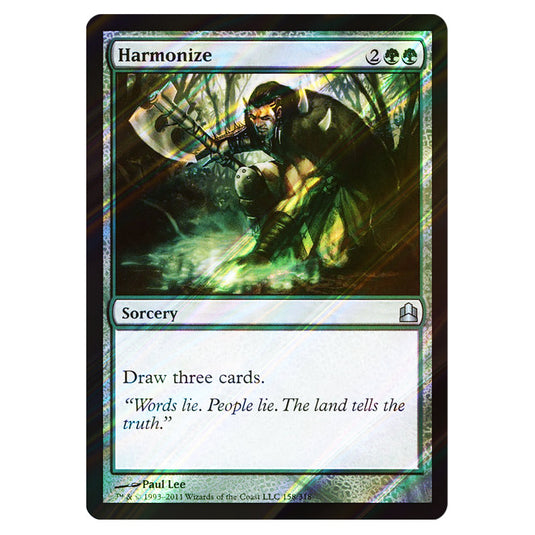 Harmonize 158 card from the Magic The Gathering set Commander 2011