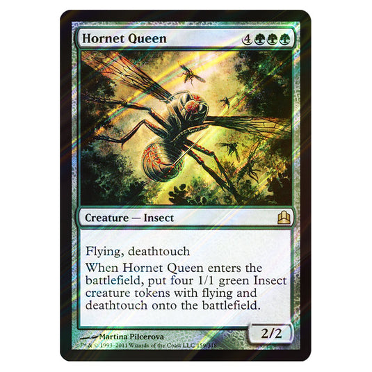 Hornet Queen 159 card from the Magic The Gathering set Commander 2011