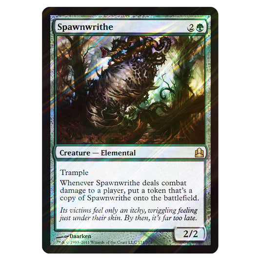 Spawnwrithe 171 card from the Magic The Gathering set Commander 2011