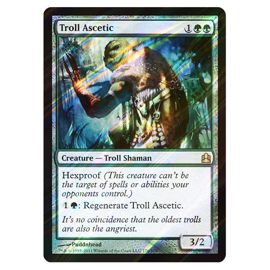 Troll Ascetic 176 card from the Magic The Gathering set Commander 2011