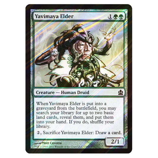 Yavimaya Elder 179 card from the Magic The Gathering set Commander 2011