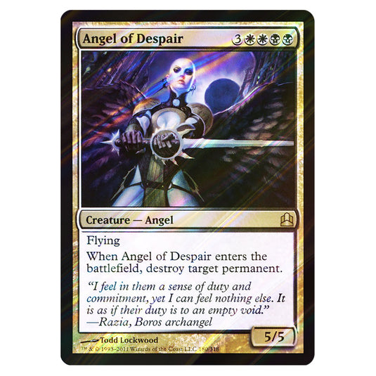 Angel of Despair 180 card from the Magic The Gathering set Commander 2011