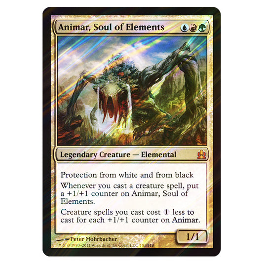 Animar, Soul of Elements 181 card from the Magic The Gathering set Commander 2011