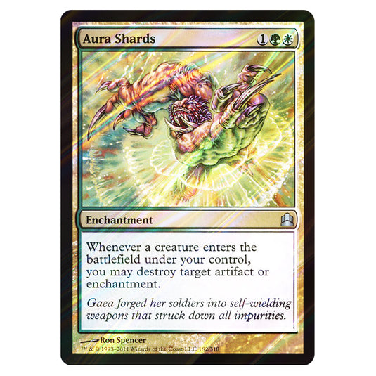 Aura Shards 182 card from the Magic The Gathering set Commander 2011