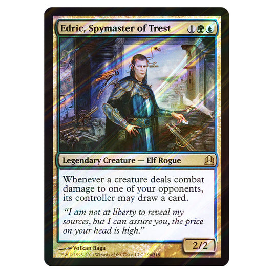 Edric, Spymaster of Trest 196 card from the Magic The Gathering set Commander 2011