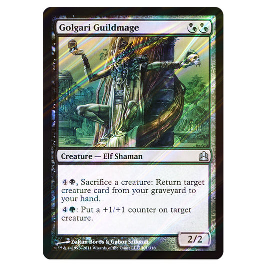 Golgari Guildmage 201 card from the Magic The Gathering set Commander 2011