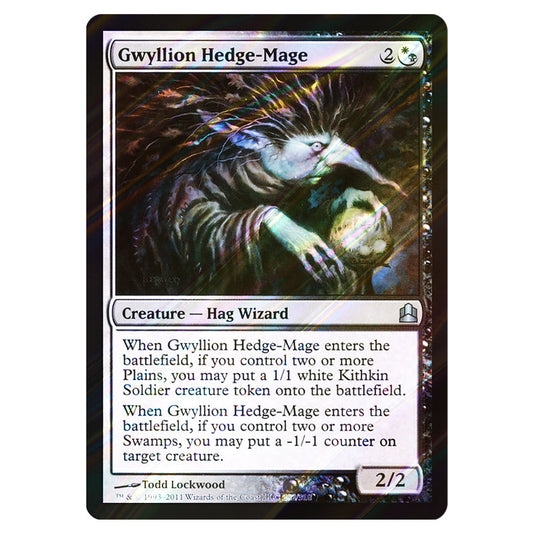 Gwyllion Hedge-Mage 202 card from the Magic The Gathering set Commander 2011