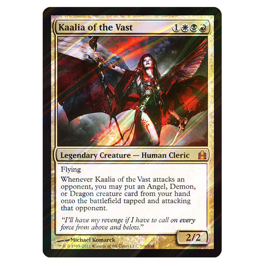 Kaalia of the Vast 206 card from the Magic The Gathering set Commander 2011