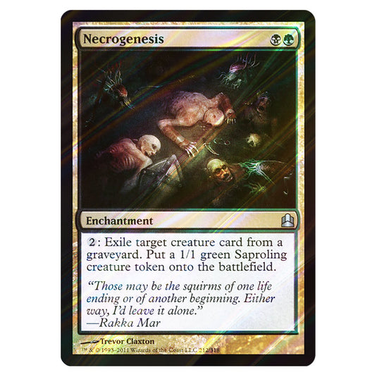 Necrogenesis 212 card from the Magic The Gathering set Commander 2011