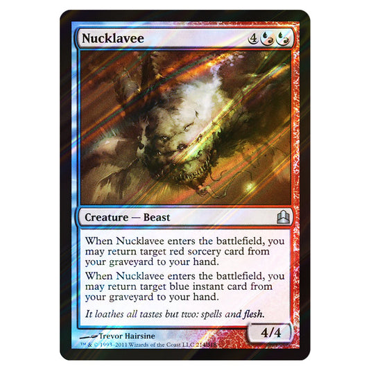 Nucklavee 214 card from the Magic The Gathering set Commander 2011