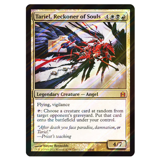 Tariel, Reckoner of Souls 229 card from the Magic The Gathering set Commander 2011