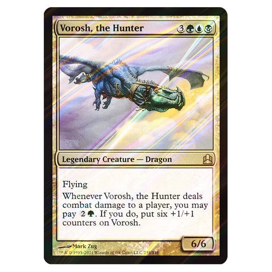 Vorosh, the Hunter 235 card from the Magic The Gathering set Commander 2011