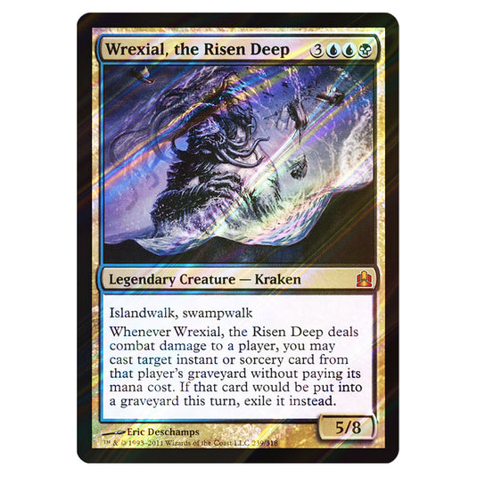 Wrexial, the Risen Deep 239 card from the Magic The Gathering set Commander 2011