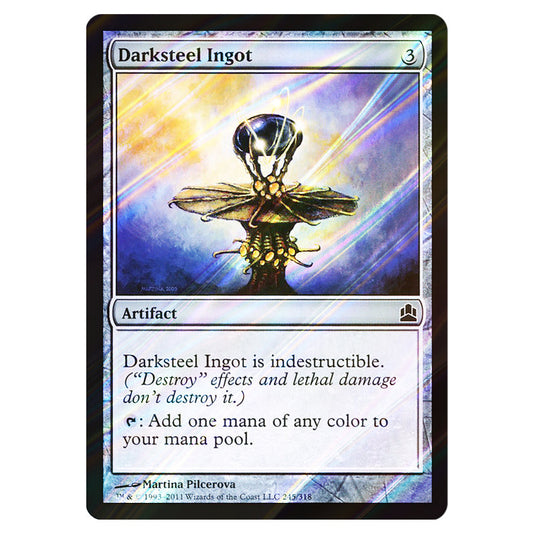 Darksteel Ingot 245 card from the Magic The Gathering set Commander 2011