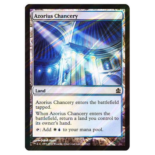 Azorius Chancery 265 card from the Magic The Gathering set Commander 2011