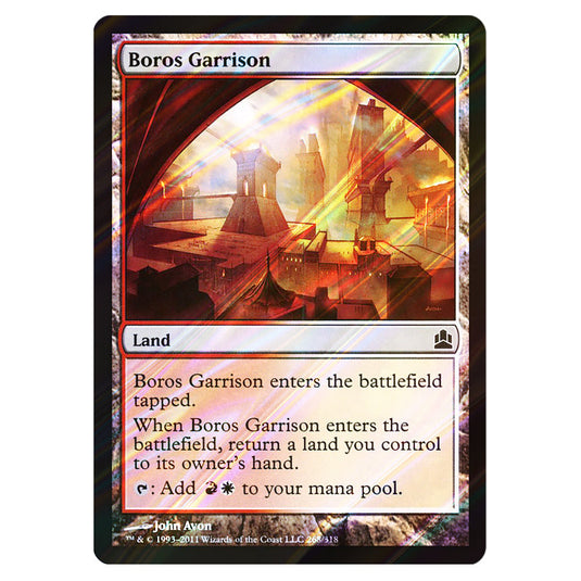 Boros Garrison 268 card from the Magic The Gathering set Commander 2011