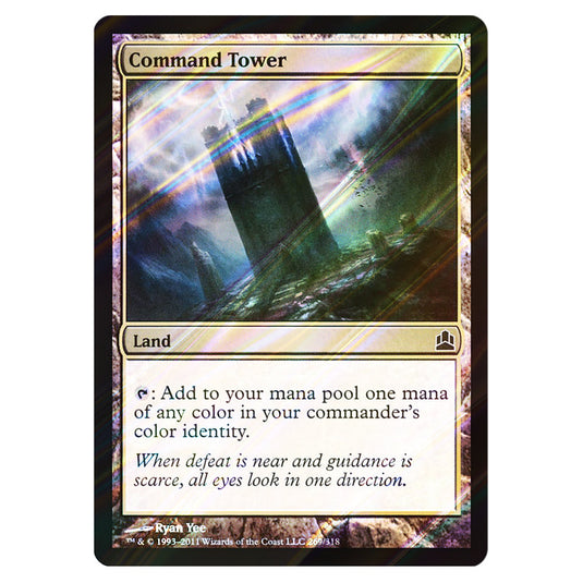 Command Tower 269 card from the Magic The Gathering set Commander 2011