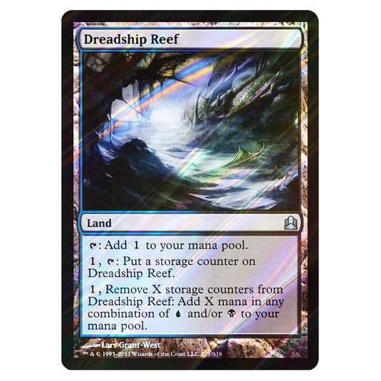 Dreadship Reef 271 card from the Magic The Gathering set Commander 2011