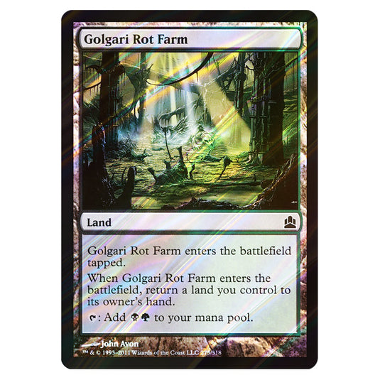 Golgari Rot Farm 275 card from the Magic The Gathering set Commander 2011