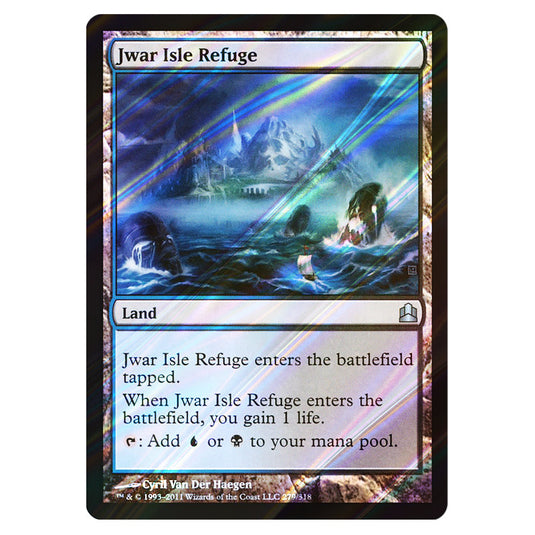 Jwar Isle Refuge 279 card from the Magic The Gathering set Commander 2011
